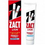Зубная паста &quot;Zact&quot; для устранения никотинового налета и запаха табака 150 г (коробка)