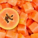 Папайя замороженная кубик 500 г (+-20гр)
