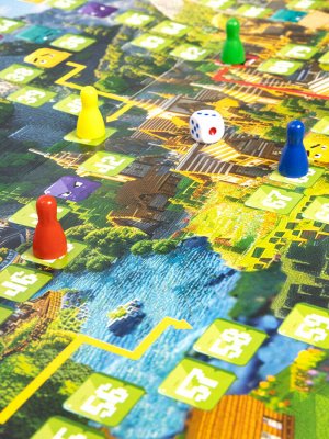 Игра настольная ходилка "Кубическое королевство" (европодвес)