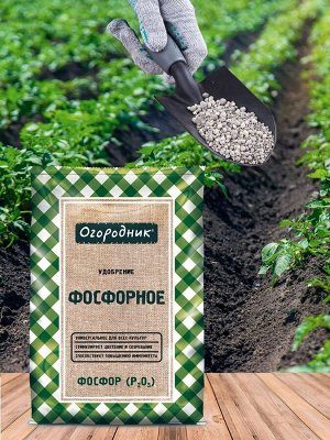 Удобрение ФОСФОРНОЕ 0,7кг, минеральное гранулированное, сухое, Огородник