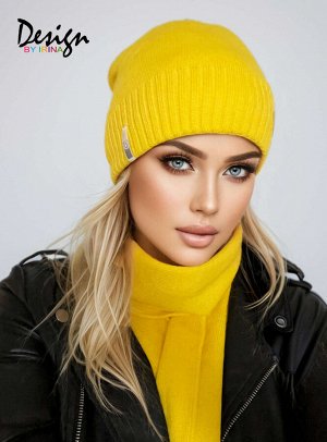 Вязаный комплект Женева(зима)желтый