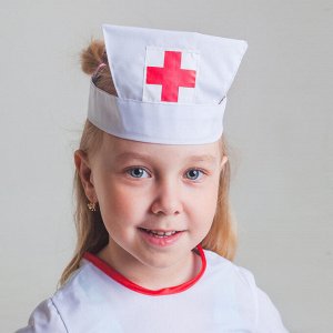 Халат медсестры + головной убор, 4-6 лет, рост 110-122 см