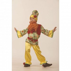 Карнавальный костюм «Гномик сказочный», сатин, размер 26, рост 104 см