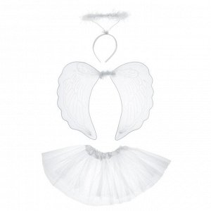 Карнавальный набор «Ангел», 3 предмета: крылья, юбка, ободок