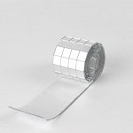 Зеркальная мозаика клеевая, 1x1 см, 4 ряда, 4 см, 1 м, цвет серебряный
