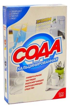 ФЛОРА Сода Кальцинированная 600гр "Эконом" (коробка)