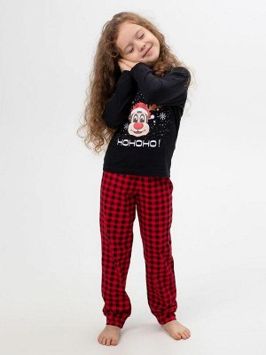 Пижама детская, модель 324, трикотаж (Олень Хо-хо-хо)