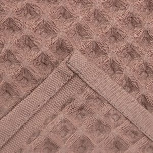 Полотенце вафельное банное Этель "Boho" 67х140 см, цвет мокко, 100% хлопок, 290 гр/м2