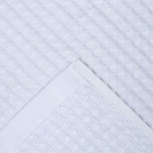 Полотенце вафельное банное Этель Boho 67х140 см, цвет белый, 100% хлопок, 290 гр/м2