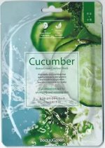KR/М BEAUUGREEN Contour  3D Cucumber Essence Mask Маска-салфетка д/лица &quot;Огурец&quot;