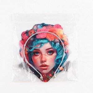 Ободок для волос с декоративными элементами Beauty, 0.8x13x24 см