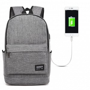 Рюкзак Стильный качественный рюкзак, корейская версия. Новинка!!! С  USB-интерфесом для зарядки. Изготовлен из обновленной ткани оксфорд высоко-эластичный (3слоя), износостойкая, водоотталкивающая. Им