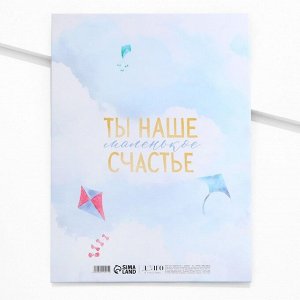 Папка для свидетельства о рождении «Маленькое счастье», 23.5x31.5 см.