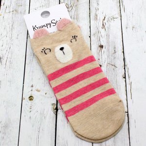Короткие носки   Застенчивый Мишка