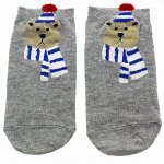 Короткие носки &quot;Bear and dog&quot; Мишка Сибиряк
