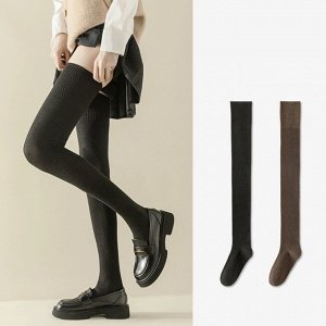 Гольфы высокие женские, хлопок, 2 пары