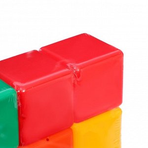 Кубики детские, пластиковые, цветные, 9 штук, 6 х 6 см