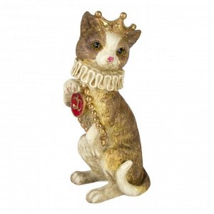 Фигурка декоративная Кошка с медальоном, 9,8x7,8x20