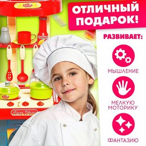 Игровой модуль кухня «Севилья» в чемоданчике, с аксессуарами, световые и звуковые эффекты, высота 65,5 см