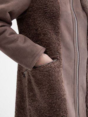 Женская искусственная дубленка
