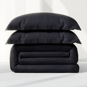 Постельное бельё Этель 2 сп "Jet black" 175х215, 200х215, 50х70+3-2 шт, мако-сатин, 114г/м2