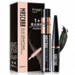 Тушь для ресниц IMAGES Mascara Silk Grafting с волокнами 3D 2в1