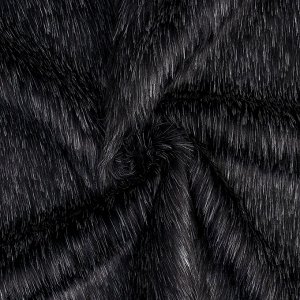 Ткань для рукоделия, «Мех» на трикотажной основе, лоскут 100 x 150 см, цвет меланж серый
