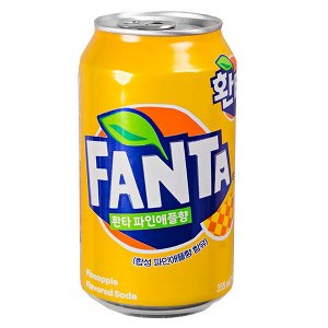 напиток FANTA PINEAPPLE (КОРЕЯ) 355 мл ж/б 1/24