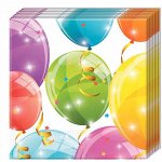 Салфетка Шарики сверкающие 33 х 33 см набор 20 шт