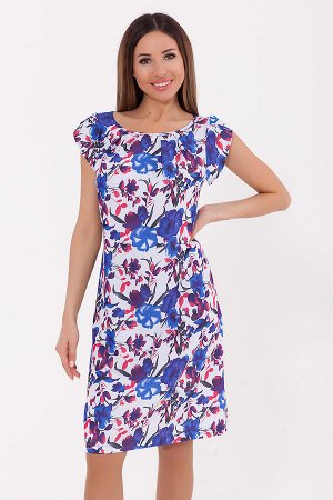 #70353 Платье Синие цветы