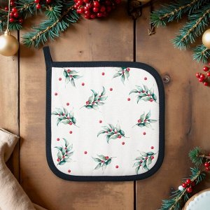 Прихватка «Этель» Snow fun, 19x19 см,100% хлопок, саржа, ватин 250 г/м²