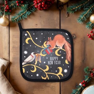 Прихватка Этель Wonder christmas саржа, 19*19 см,100% хлопок, ватин 250 г/м*