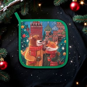 Прихватка «Этель» Red Square саржа, 19x19 см,100% хл, ватин 250 г/м²