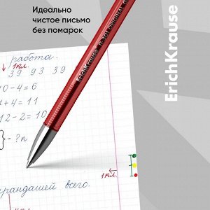 Набор ручек гелевых 4 штуки, ErichKrause R-301 ORIGINAL Gel, узел 0.5 мм, чернила микс, длина линии письма 600 метров, европодвес