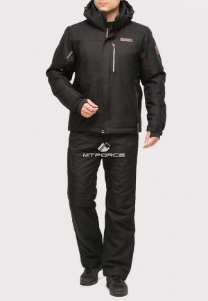 Мужской зимний костюм горнолыжный черного цвета 01901Ch