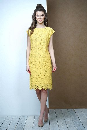 Платье Фантазия Мод 3451 желтое