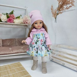 Плащ на кокетке на куклу Паола Рейна или аналогичную куклу ростом 32-34 см