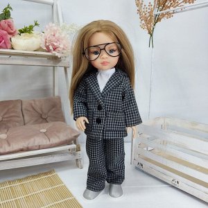 Костюм двойка пиджак и брюкина Паола Рейна или аналогичную куклу ростом 32-34 см