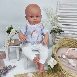 Футболка и лосины для куклы ростом 40-45 см