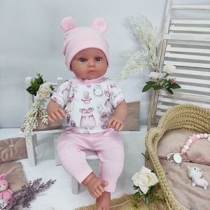 Футболка и лосины для куклы ростом 40-45 см