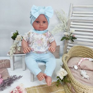 Футболка и лосины для куклы ростом 40-45 см