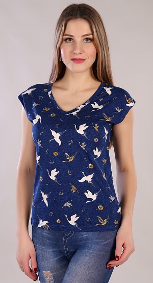 Блуза женская птички м113ж.