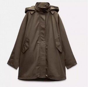 ТРЕНЧ WATER-REPELLENT С КАПЮШОНОМ арт. 8574240, зеленый хаки