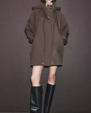ТРЕНЧ WATER-REPELLENT С КАПЮШОНОМ арт. 8574240, зеленый хаки