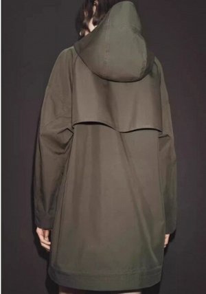 ТРЕНЧ WATER-REPELLENT С КАПЮШОНОМ арт. 8574240, зеленый хаки