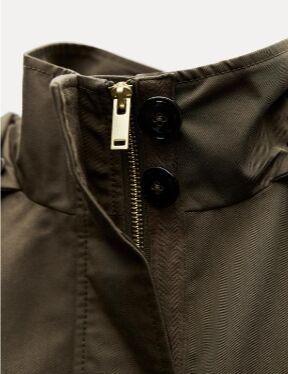 ТРЕНЧ WATER-REPELLENT С КАПЮШОНОМ арт. 8574240, зеленый хаки