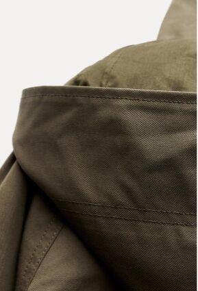ТРЕНЧ WATER-REPELLENT С КАПЮШОНОМ арт. 8574240, зеленый хаки