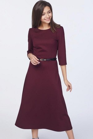 Платье Беатрис (midi) №3.Цвет:бордовый