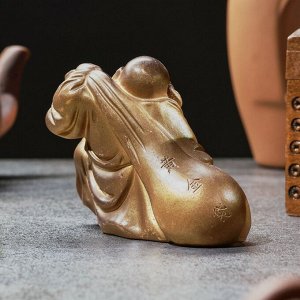 Фигурка для чайной церемонии TAKE IT EASY «Хотэй», полистоун, хамелеон, 13x4x9 см