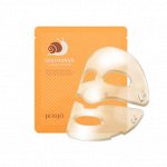 Petitfee Гидрогелевая маска для лица с золотом и улиточным муцином Gold &amp; Snail Hydrogel Mask Pack